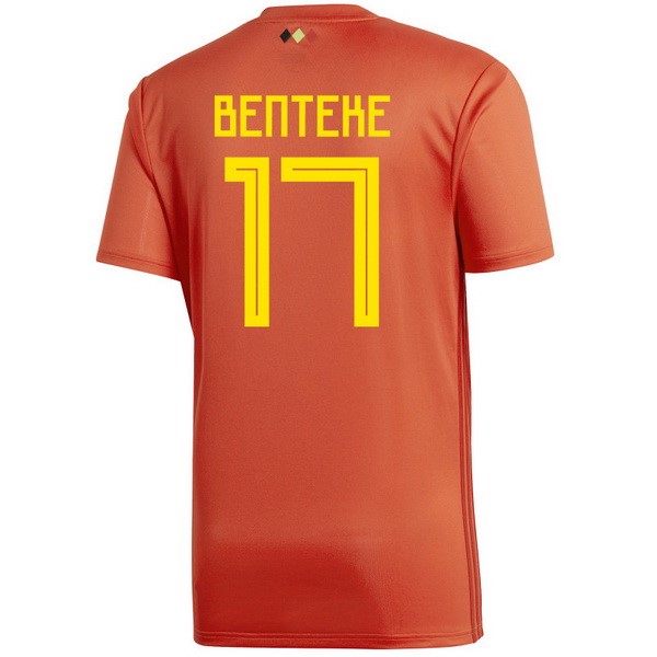 Camiseta Bélgica 1ª Benteke 2018 Rojo